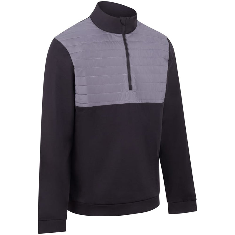 ProQuip Ostro Hybrid 1/2 Zip Wind Jacket - Black/Grey
