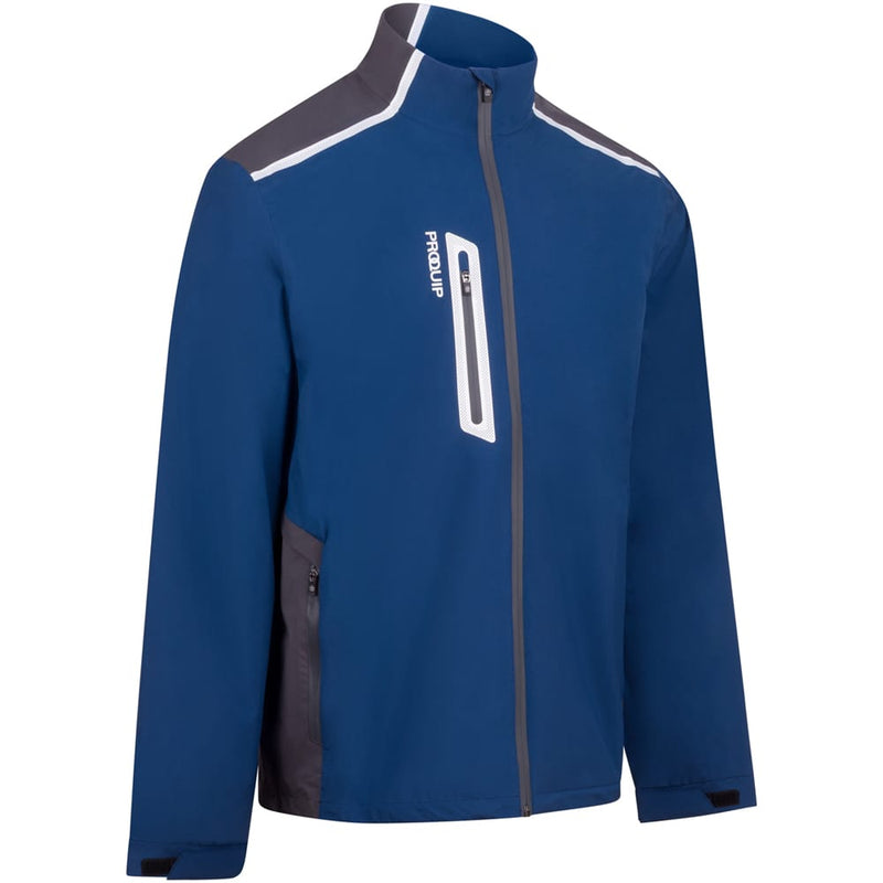 ProQuip PX9 Stormforce Waterproof Jacket - Insignia Blue/Grey