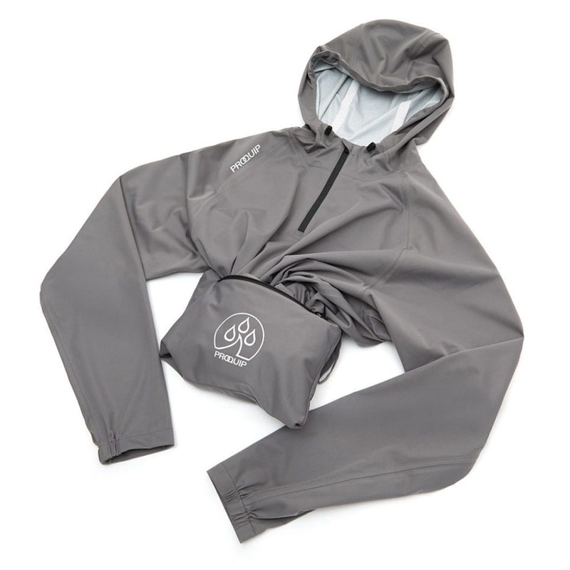 ProQuip ProPac Lite/Aqualite Hooded Waterproof Suit - Quiet Shade/Black