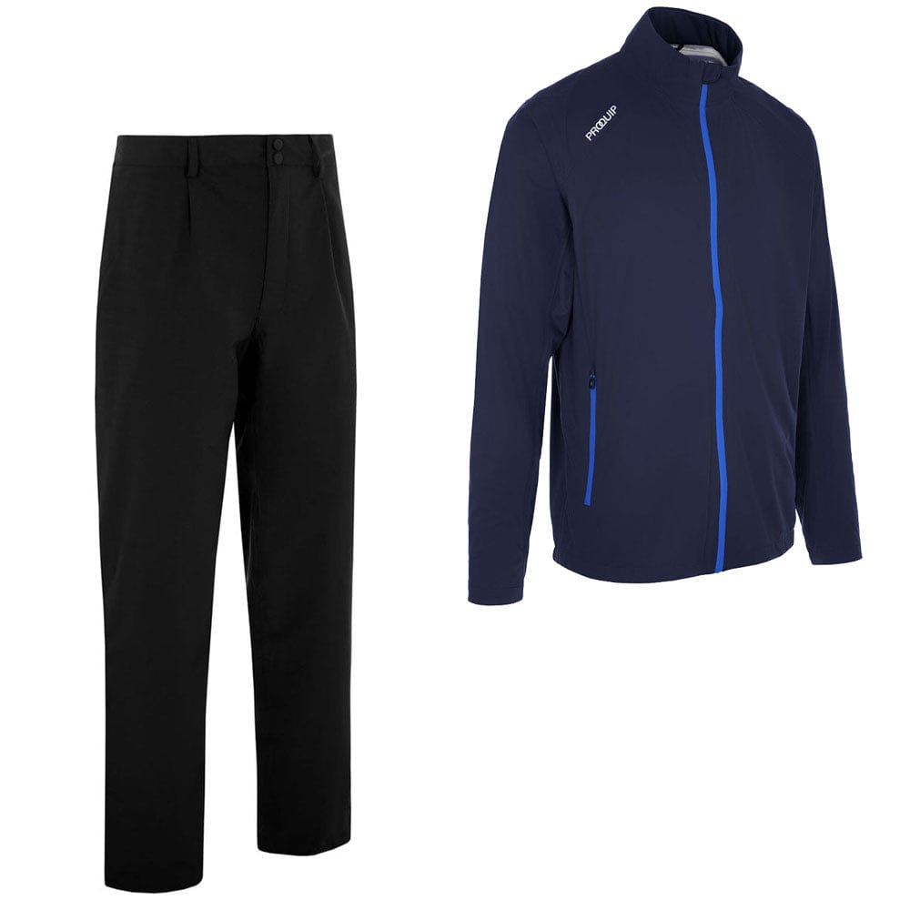 ProQuip Propac Lite/Aqualite Waterproof Suit - Navy/Magnetic Blue/Blac