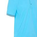 ProQuip Striped Collar Polo Shirt - Azure