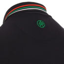 ProQuip Striped Collar Polo Shirt - Black/Multi