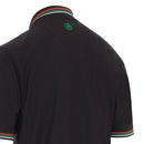 ProQuip Striped Collar Polo Shirt - Black/Multi