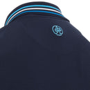 ProQuip Striped Collar Polo Shirt - Navy