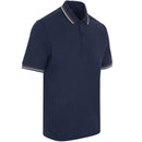 ProQuip Striped Collar Polo Shirt - Navy/Multi