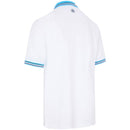 ProQuip Striped Collar Polo Shirt - White/Azure