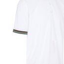 ProQuip Striped Collar Polo Shirt - White/Black