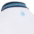 ProQuip Striped Collar Polo Shirt - White/Navy