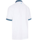 ProQuip Striped Collar Polo Shirt - White/Navy