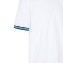 ProQuip Striped Collar Polo Shirt - White/Navy