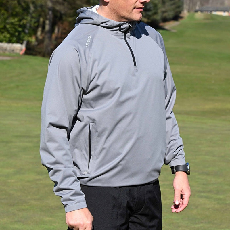 ProQuip ProPac Lite Hooded Packable Waterproof Jacket - Quiet Shade/Black