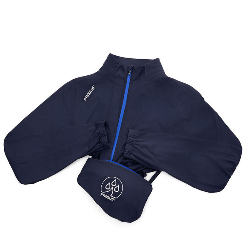 ProQuip ProPac Lite Packable Waterproof Jacket - Navy/Magnetic Blue