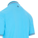 ProQuip Striped Collar Polo Shirt - Azure