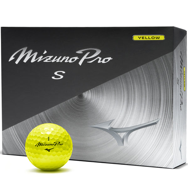 Mizuno Pro S Golf Balls - Yellow - 12 Pack