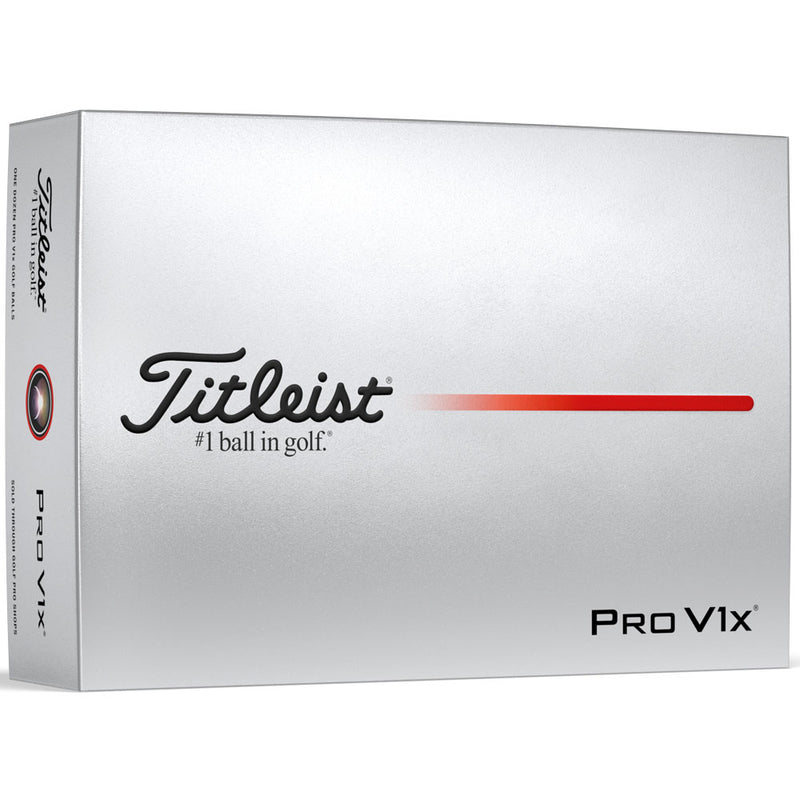 Titleist Pro V1x Golf Balls - FREE Personalisation - White - 12 Pack