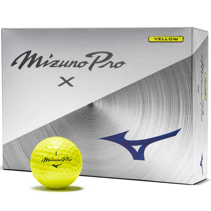 Mizuno Pro X Golf Balls - Yellow - 12 Pack