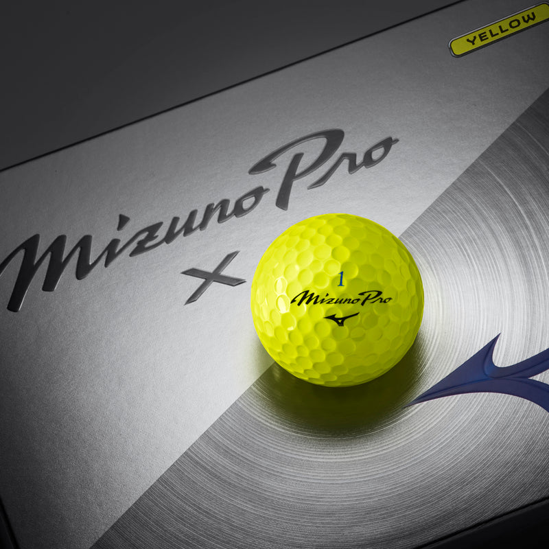 Mizuno Pro X Golf Balls - Yellow - 12 Pack