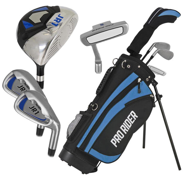 Pro Rider JR1 Golf Junior 5-Piece Package Set - 5-8 Years - Blue