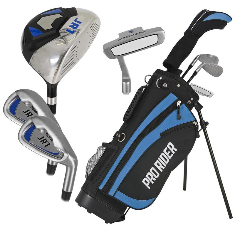 Pro Rider JR1 Golf Junior 5-Piece Package Set - 5-8 Years - Blue