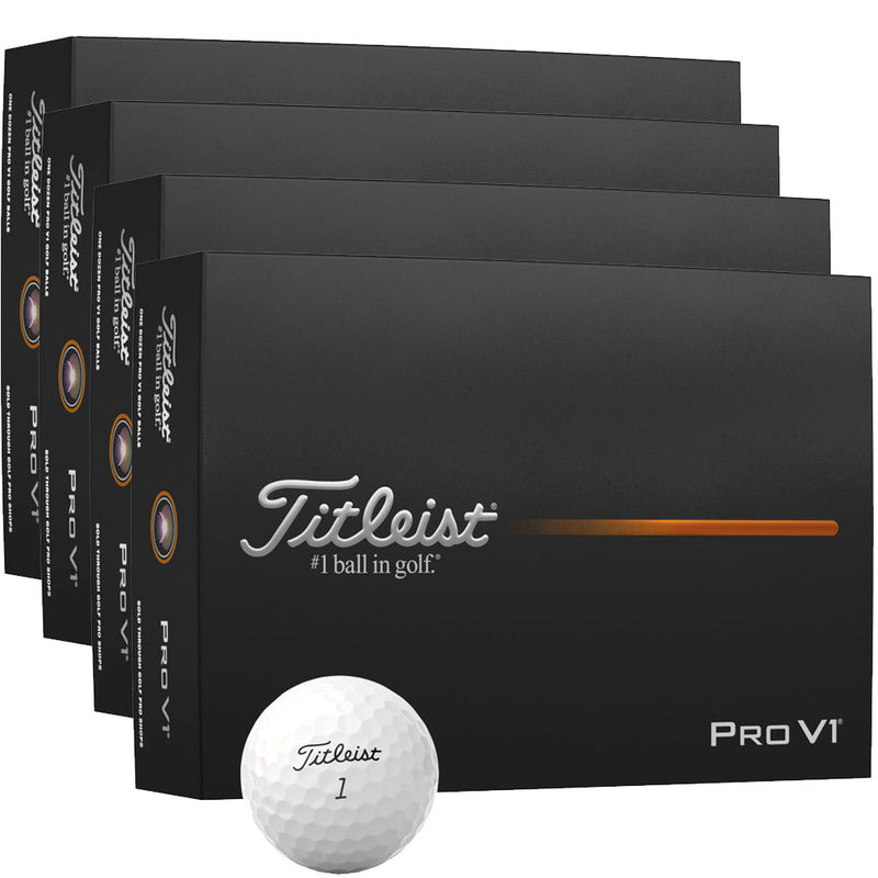 Titleist Pro V1 Golf Balls - White - 4 For 3 Dozen