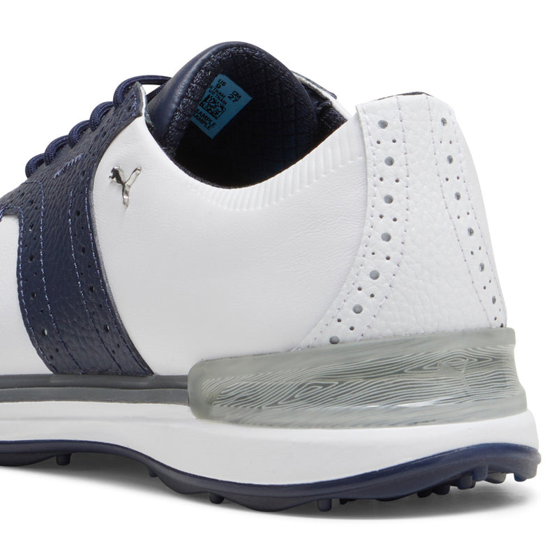 Puma Avant Spikeless Waterproof Shoes - White/Deep Navy/Speed Blue