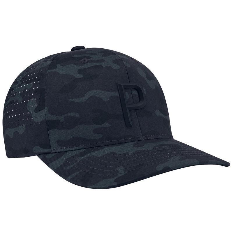 Puma Camo Tech P Snapback Cap - Black/Strong Gray