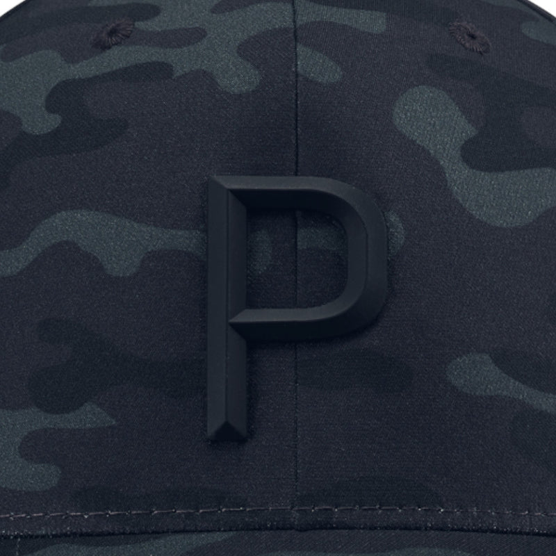 Puma Camo Tech P Snapback Cap - Black/Strong Gray