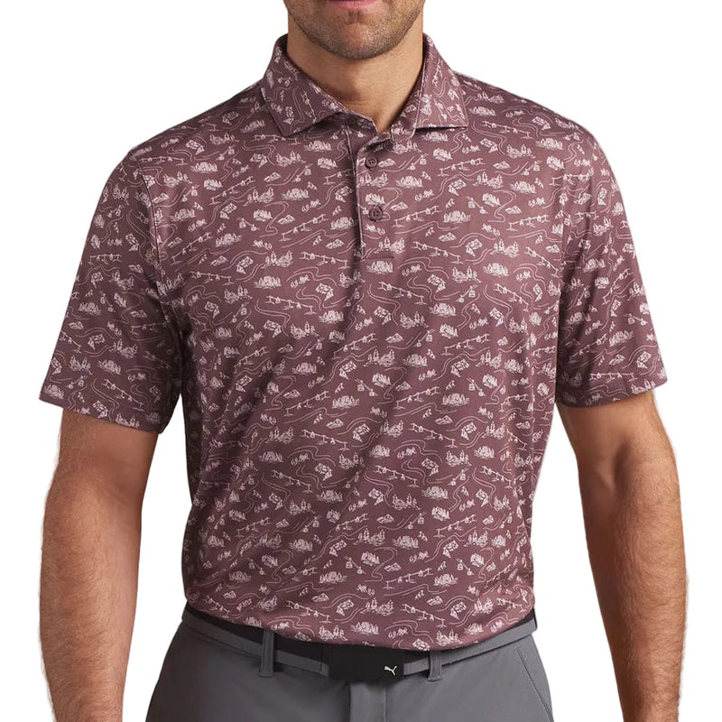 Puma Cloudspun Apres Polo Shirt - Rich Cocoa