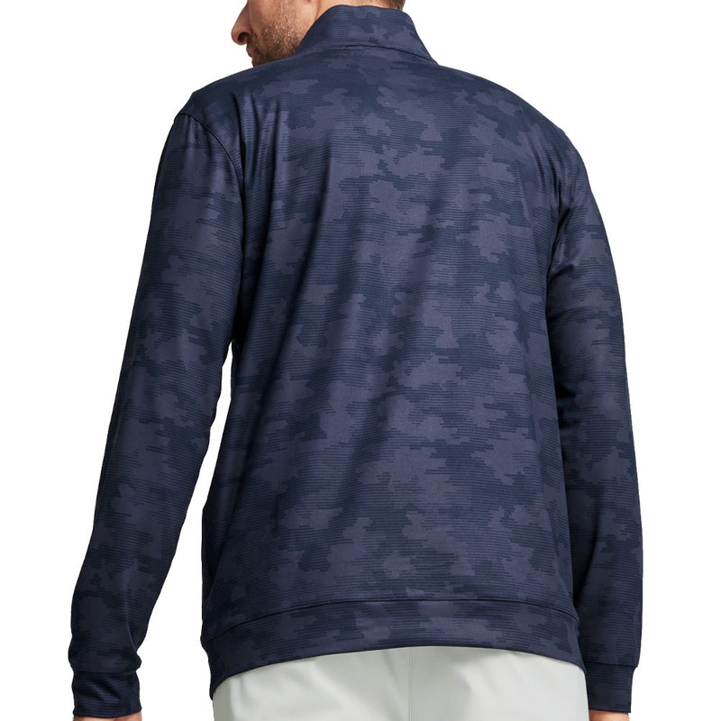 Puma Cloudspun Camo 1/4 Zip Pullover - Deep Navy