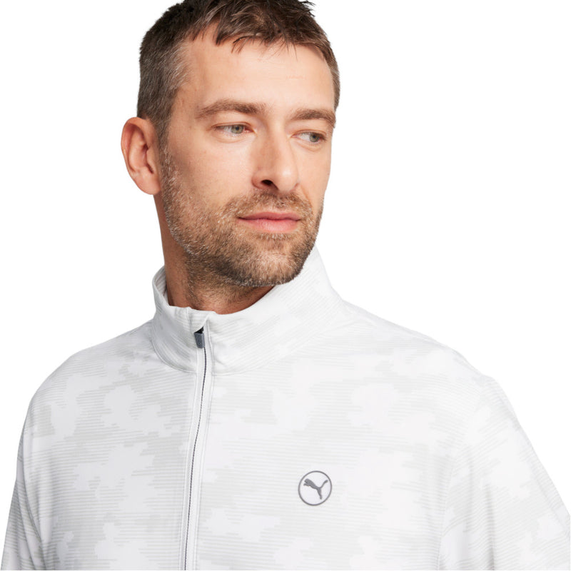 Puma Cloudspun Camo 1/4 Zip Pullover - White Glow