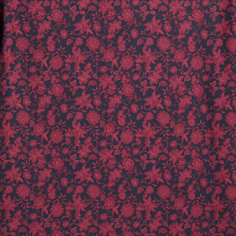 Puma Cloudspun Carmela Floral Polo Shirt - Deep Navy/Ruby Shimmer