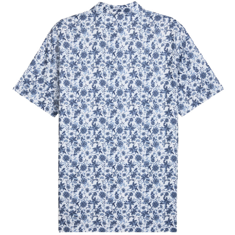 Puma Cloudspun Carmela Floral Polo Shirt - White Glow/Haute Tropic