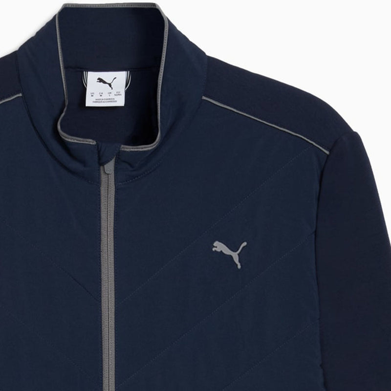Puma Cloudspun Fleece Hybrid Jacket - Deep Navy