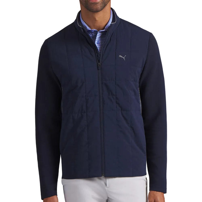 Puma Cloudspun Fleece Hybrid Jacket - Deep Navy