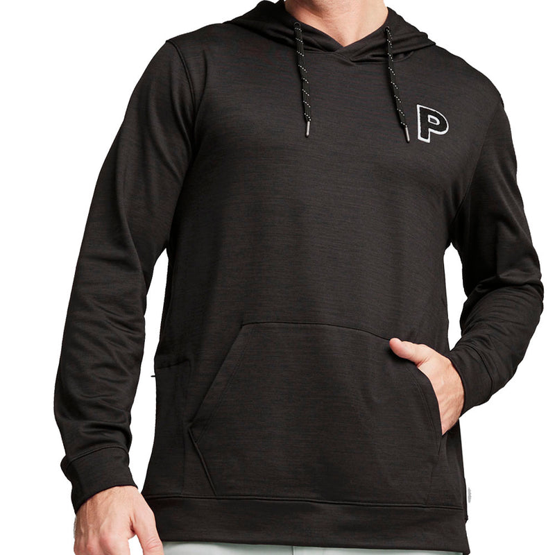 Puma Cloudspun Patch Hoodie - Black Heather