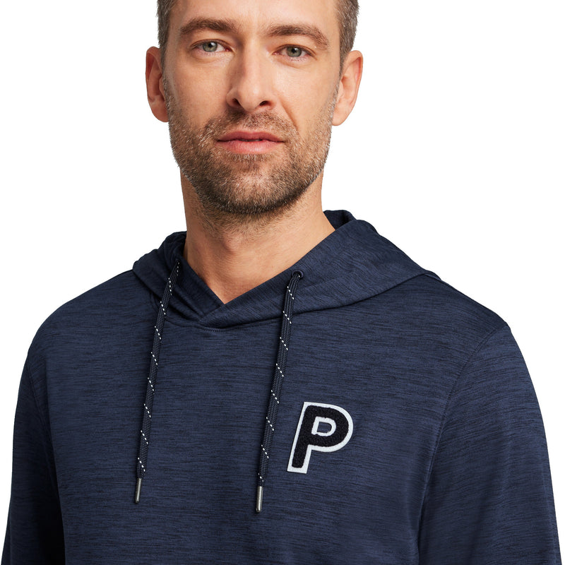 Puma Cloudspun Patch Hoodie - Deep Navy Heather