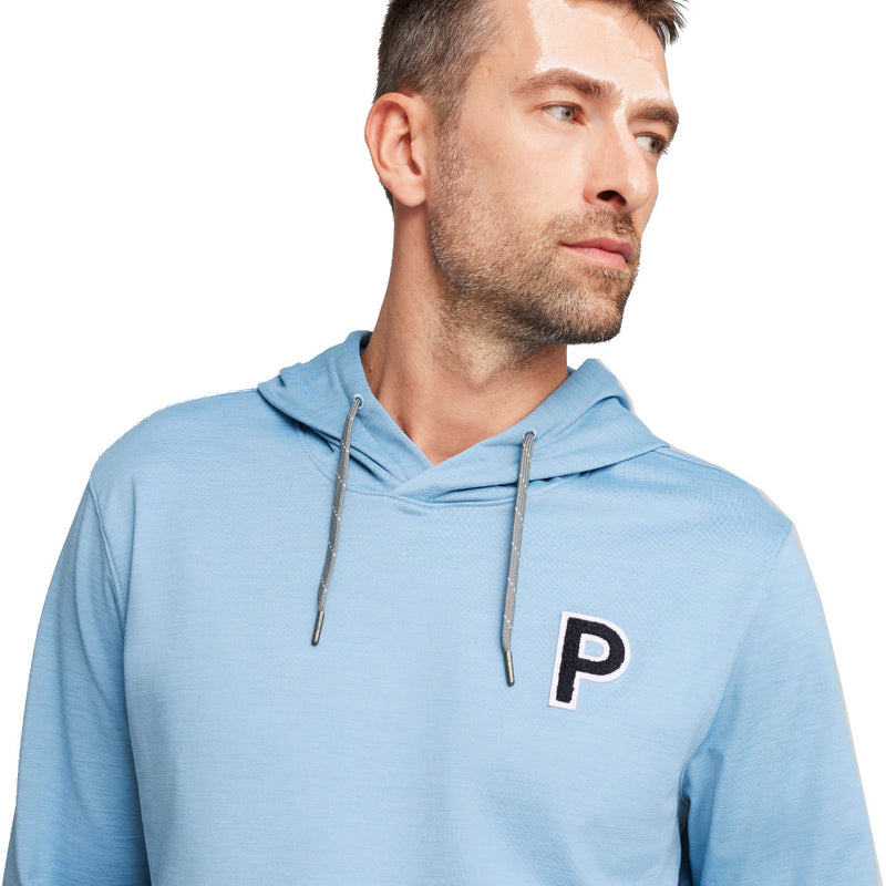 Puma Cloudspun Patch Hoodie - Zen Blue Heather