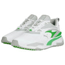 Puma GS-Fast Spikeless Waterproof Shoes - White/Light Grey/Green