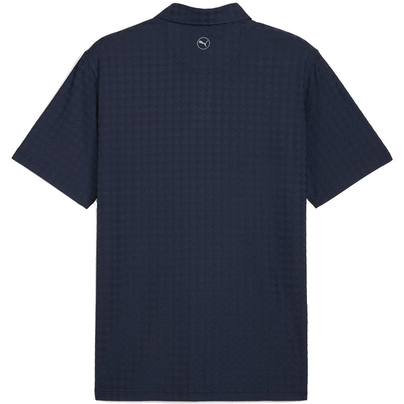 Puma MATTR Houndstooth Polo Shirt - Deep Navy