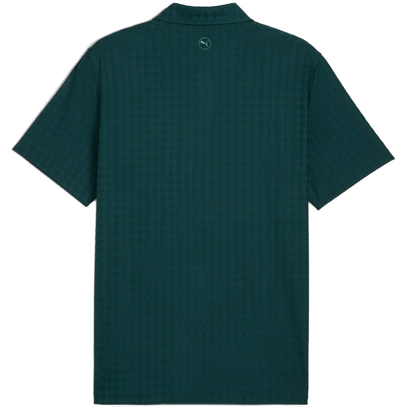 Puma MATTR Houndstooth Polo Shirt - Green Terrain
