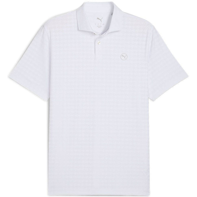 Puma MATTR Houndstooth Polo Shirt - White Glow