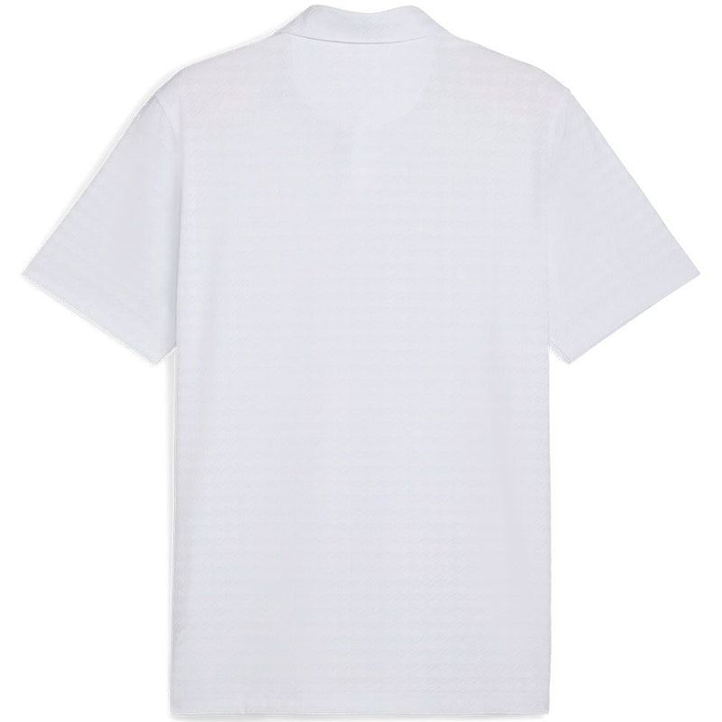 Puma MATTR Houndstooth Polo Shirt - White Glow