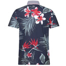 Puma MATTR Luau Polo Shirt - Deep Navy/Red Fire