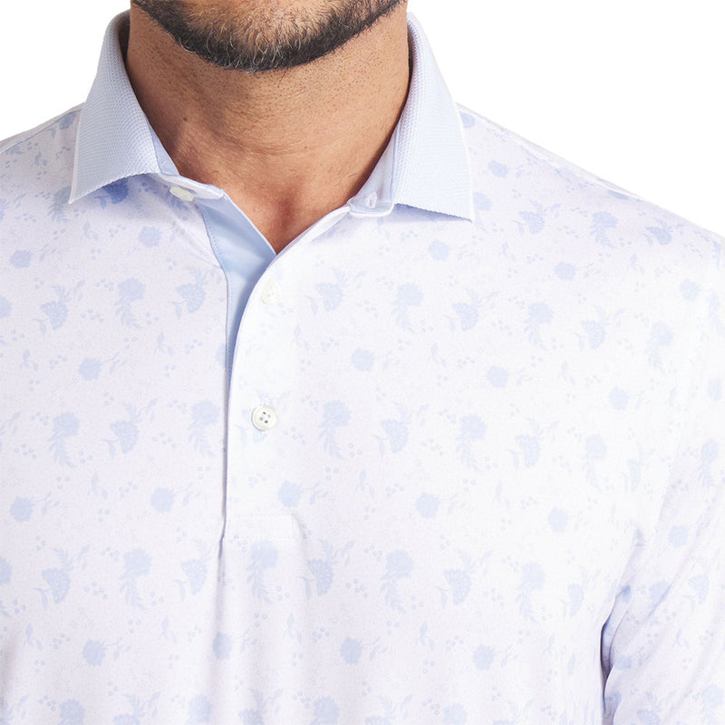 Puma MATTR Ornamental Polo Shirt - White Glow/Haute Tropic