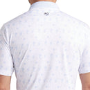 Puma MATTR Ornamental Polo Shirt - White Glow/Haute Tropic