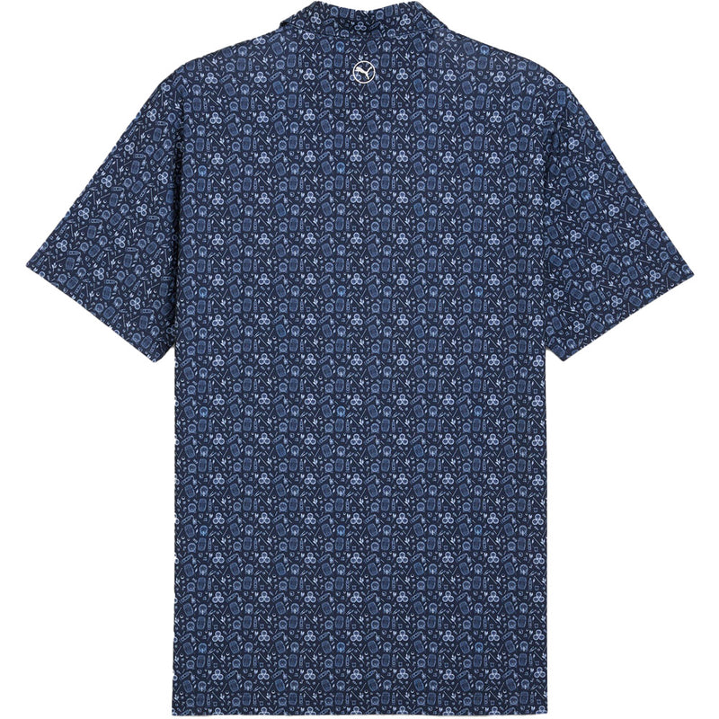 Puma MATTR Port Polo Shirt - White Glow/Deep Navy