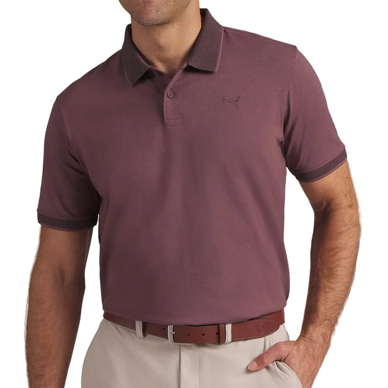 Puma Modalon Crafted Polo Shirt - Rich Cocoa/Puma Black