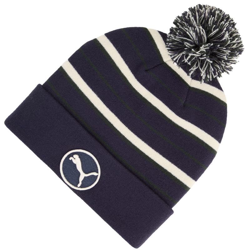 Puma Pom Beanie - Deep Navy/Alpine Snow
