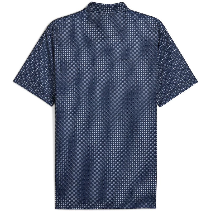 Puma Pure 2.0 Circle Cat Polo Shirt - Deep Navy/White Glow