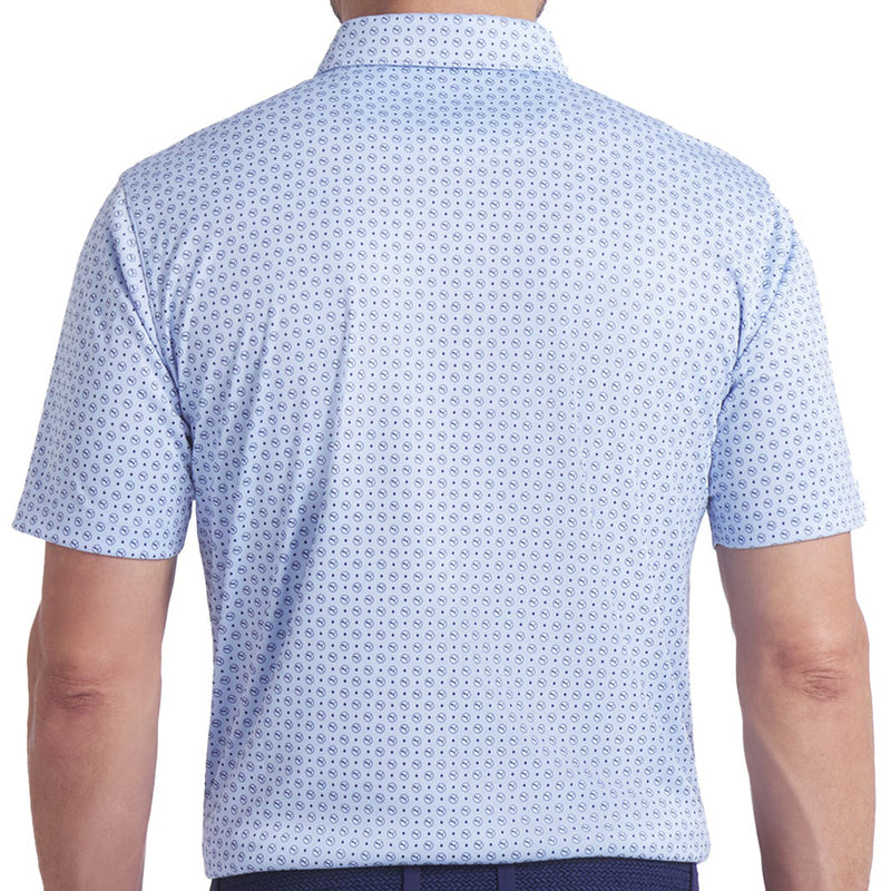 Puma Pure 2.0 Circle Cat Polo Shirt - Haute Tropic/Deep Navy